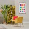 Stupell Industries Must Be The Place Phrase Framed Floater Canvas Wall Art Design by Nataly White